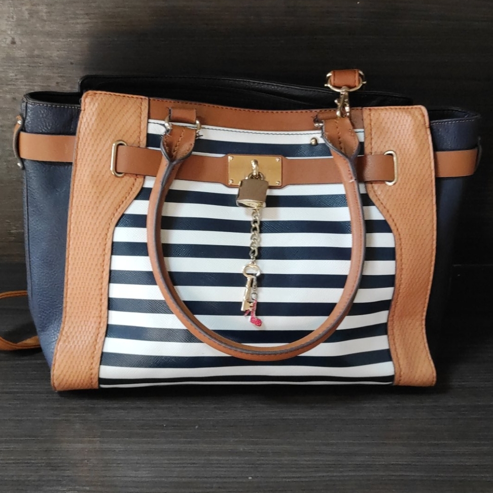 Aldo white and blue Bag